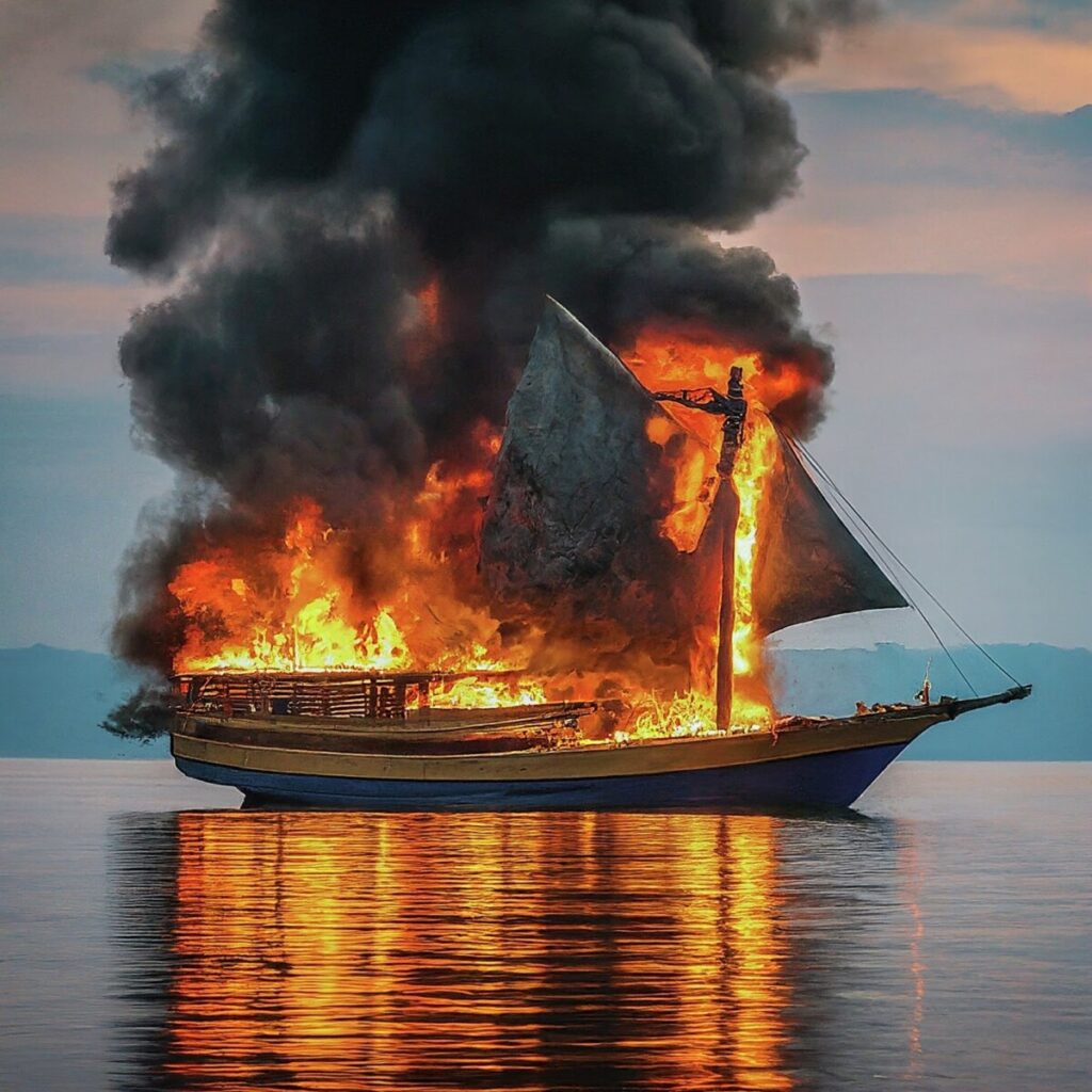 Disaster Strikes: Sea Safari VII Liveaboard Destroyed by Fire in Komodo